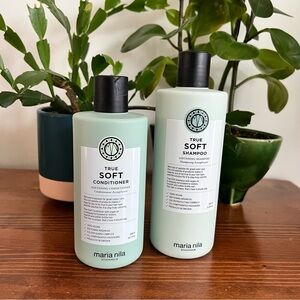 Maria Nila True Soft Shampoo Conditioner Set Vegan New & Authentic